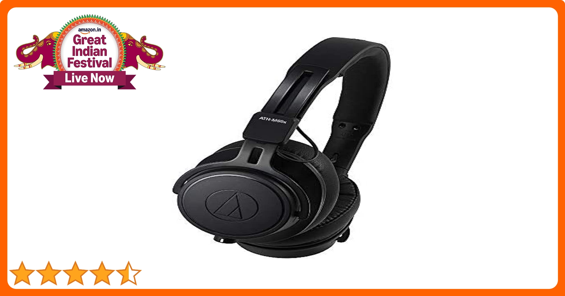 audio-technica ATH-M60x ヘッドフォン Audio-Technica ATH-M60x On-Ear Wired Studio Headphones | On